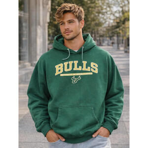 Vtg USF Bulls Hoodie Men 2XL Fleece OVB Rare 90 y2k USA Made